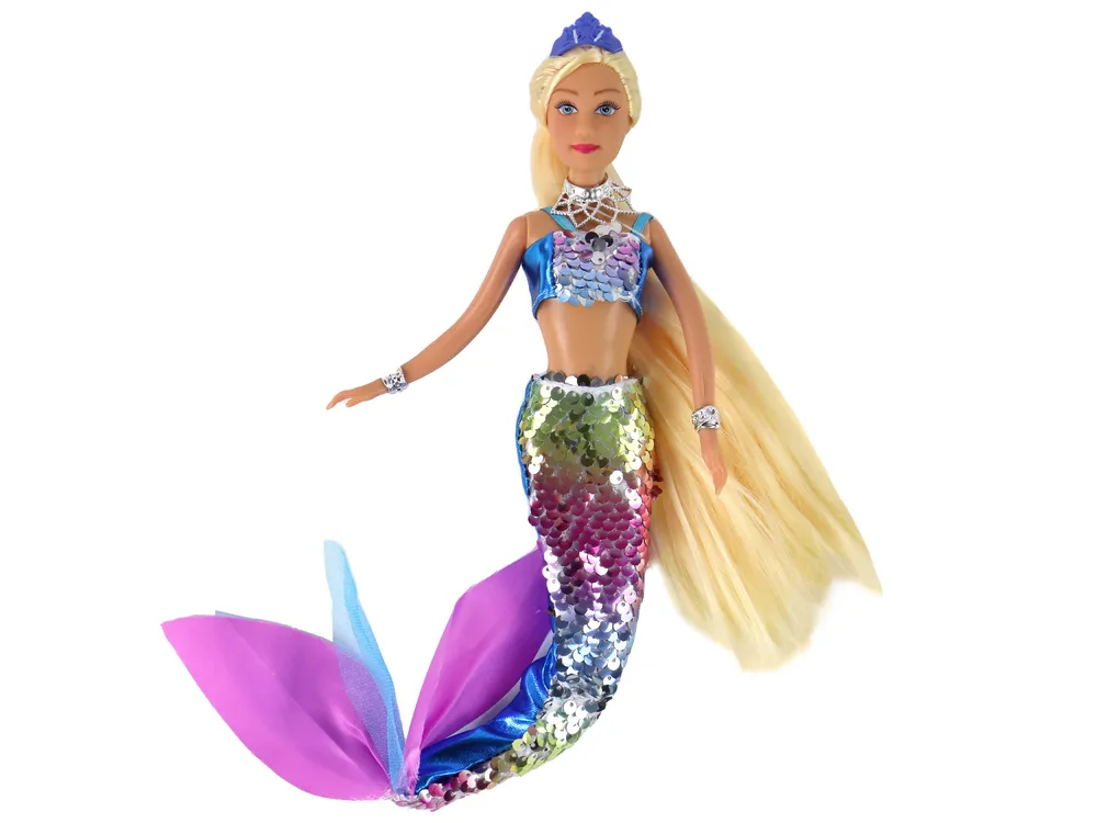 lutka sirena plava - slika 3