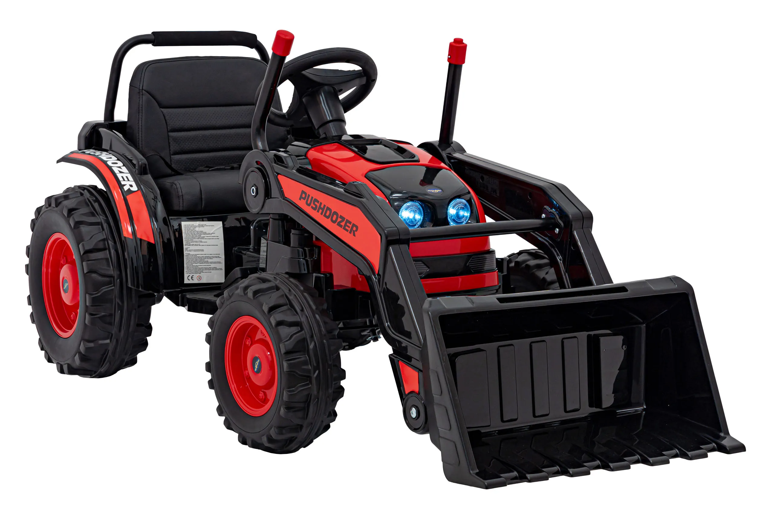 bager/traktor na akumulator, crveni - slika 6