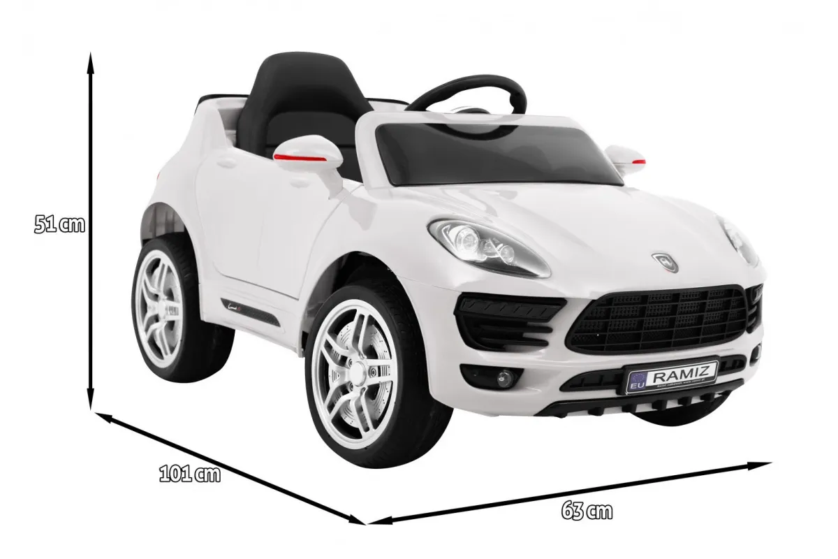 turbo-s, auto na akumulator, bijeli - slika 3