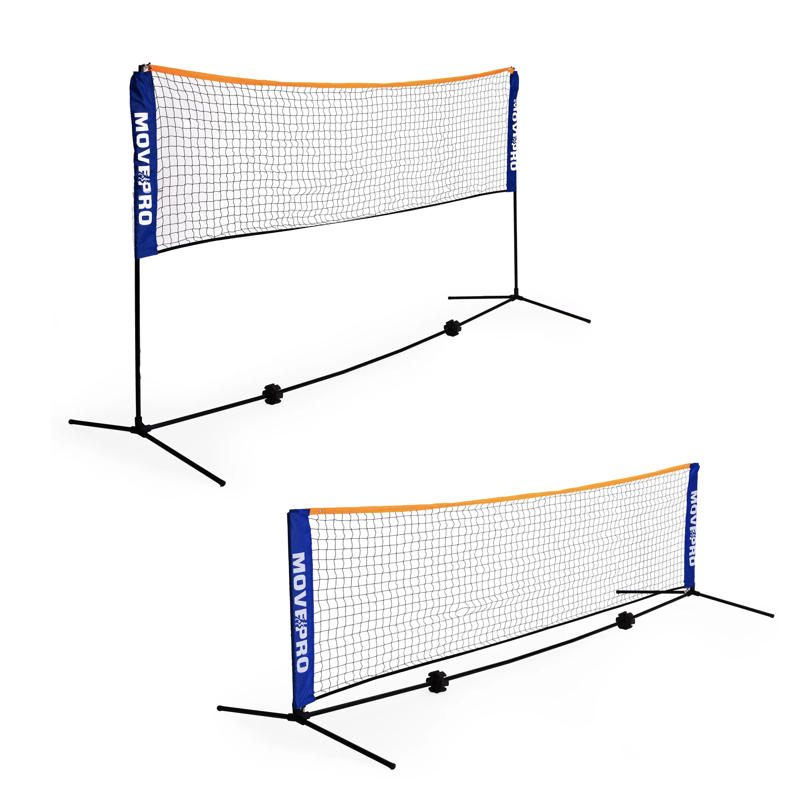 univerzalna 305x140 cm podesiva mreža 3 u 1 za badminton, odbojku i tenis s torbom, movepro - slika 6