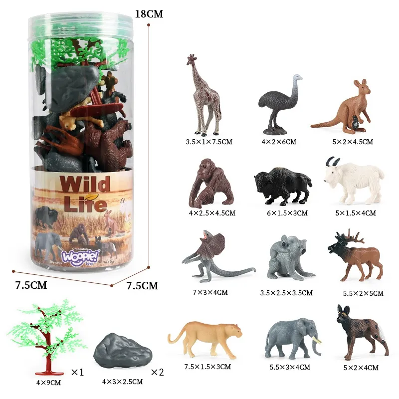 woopie set figurica divljih životinja 15 kom - slika 7