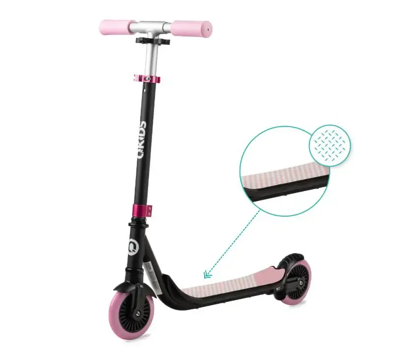 qkids bro aluminijski romobil ružičasti - slika 3