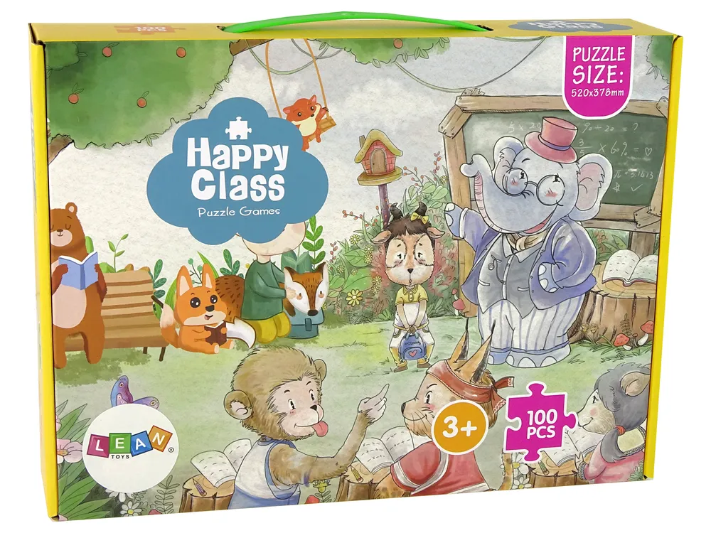 puzzle škola za životinje 100 dijelova - slika 4