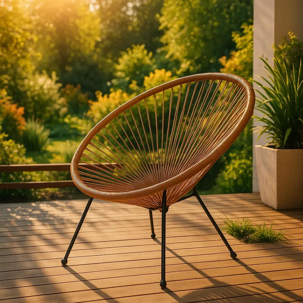 vrtna stolica za balkon ili terasu natur - slika 3