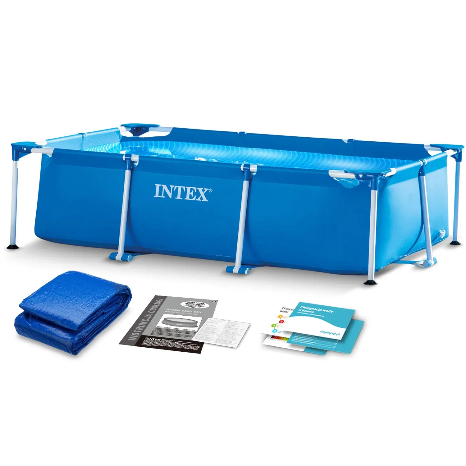 intex okvirni vrtni bazen 260 × 160 × 65 cm (2u1) - slika 2