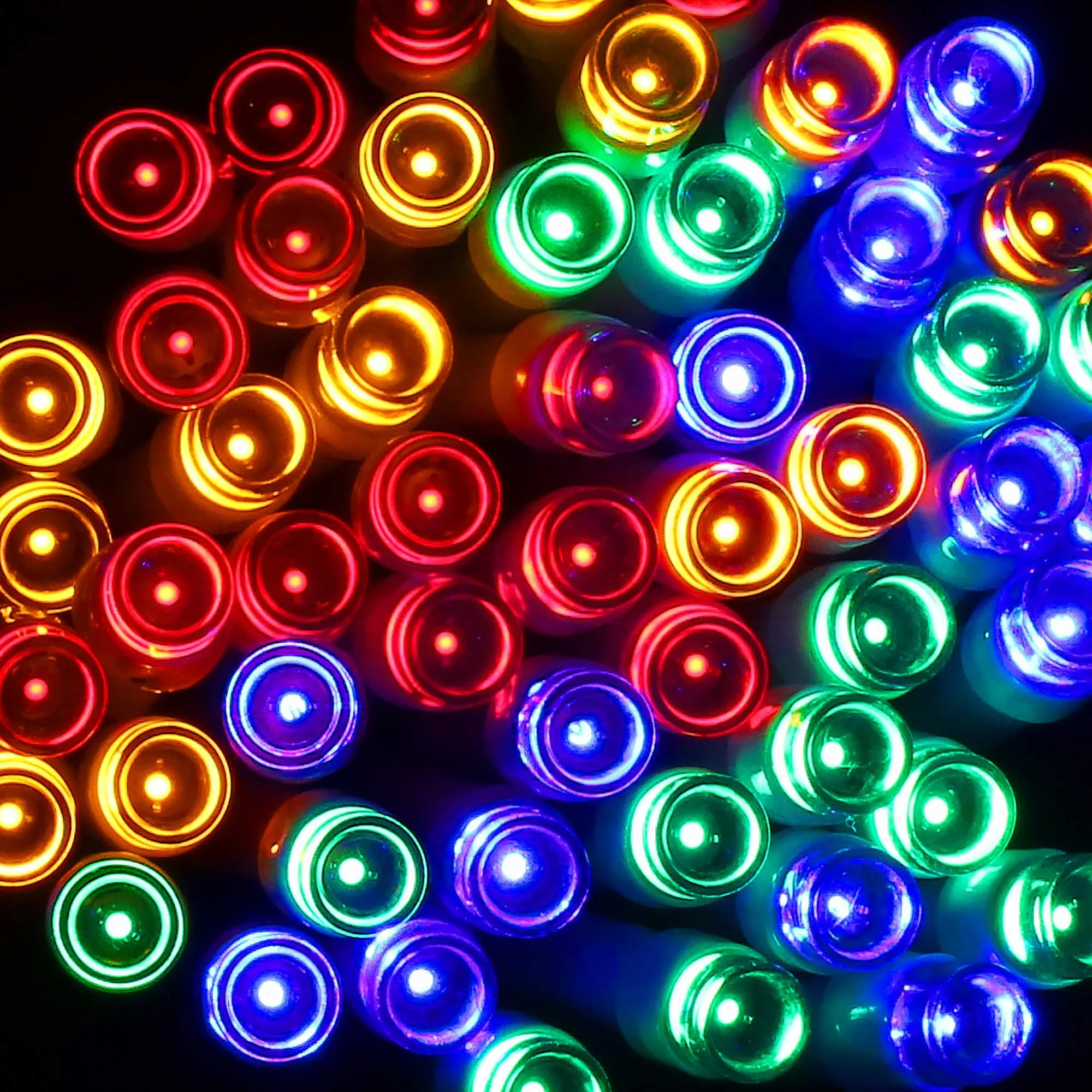 led lampice na baterije 50 led višebojne - slika 7
