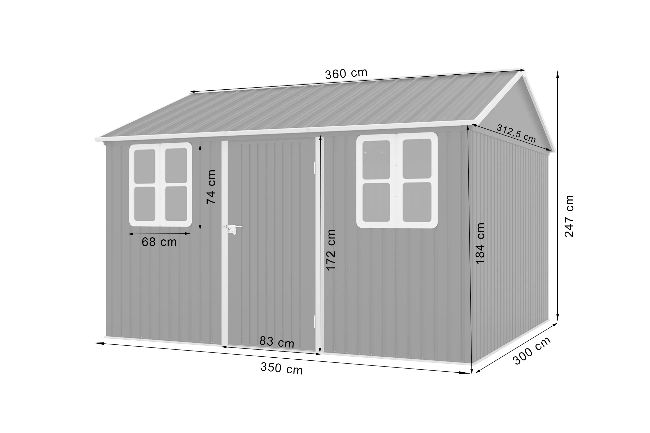 alatnica stavanger 360 x 313 cm siva - slika 5