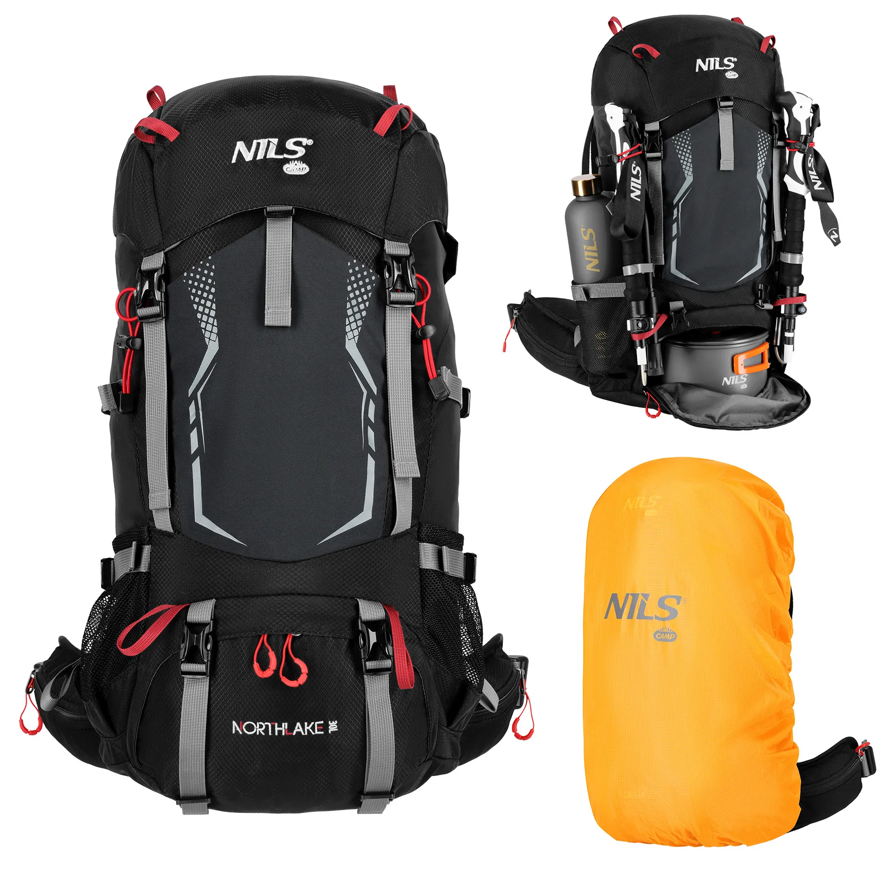 putni ruksak crni northlake 30l nils camp - slika 3