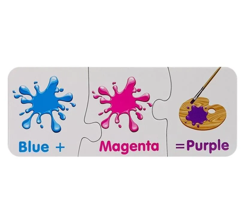 edukativne puzzle - boje na engleskom - slika 9