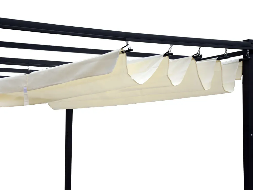 vrtna pergola para sole estivo 3x3x2.4m vodootporni krov - slika 7