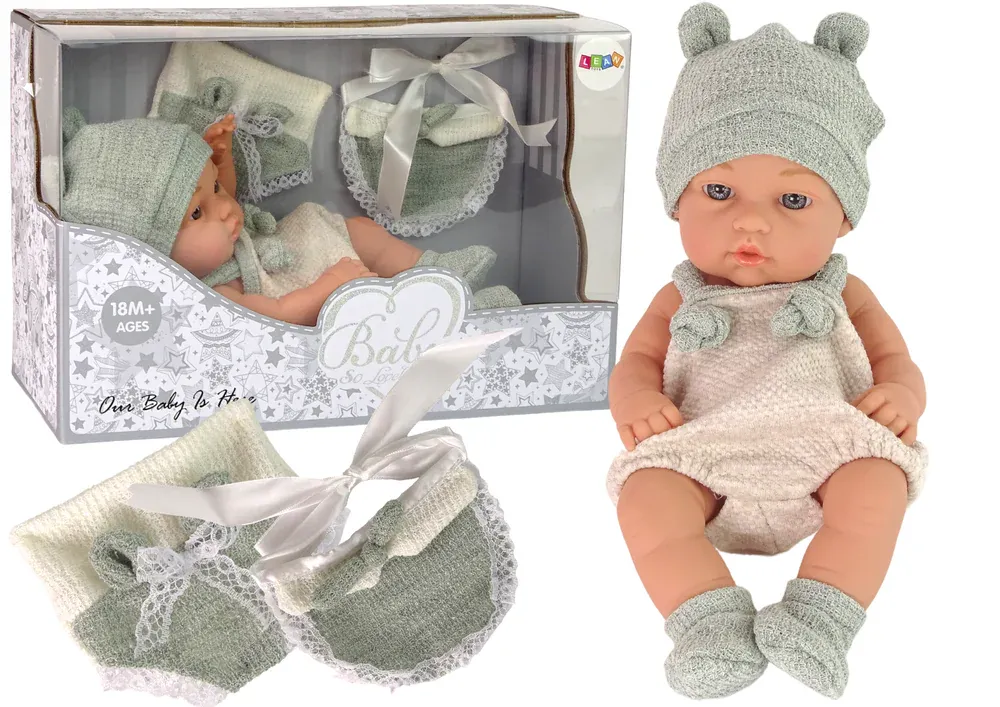 sweet baby lutka s kapicom 30cm zelena - slika 2