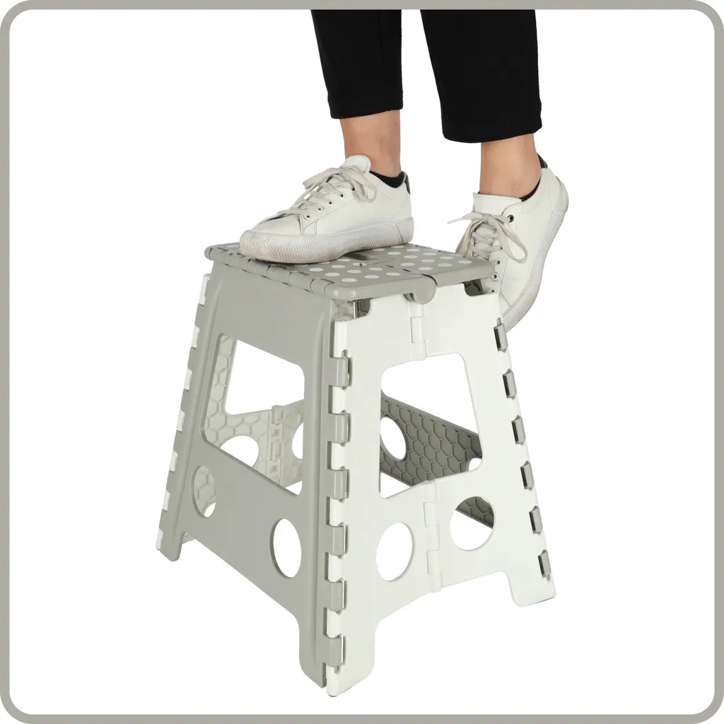 protuklizni tabure 39cm svijetlo sivi - slika 6