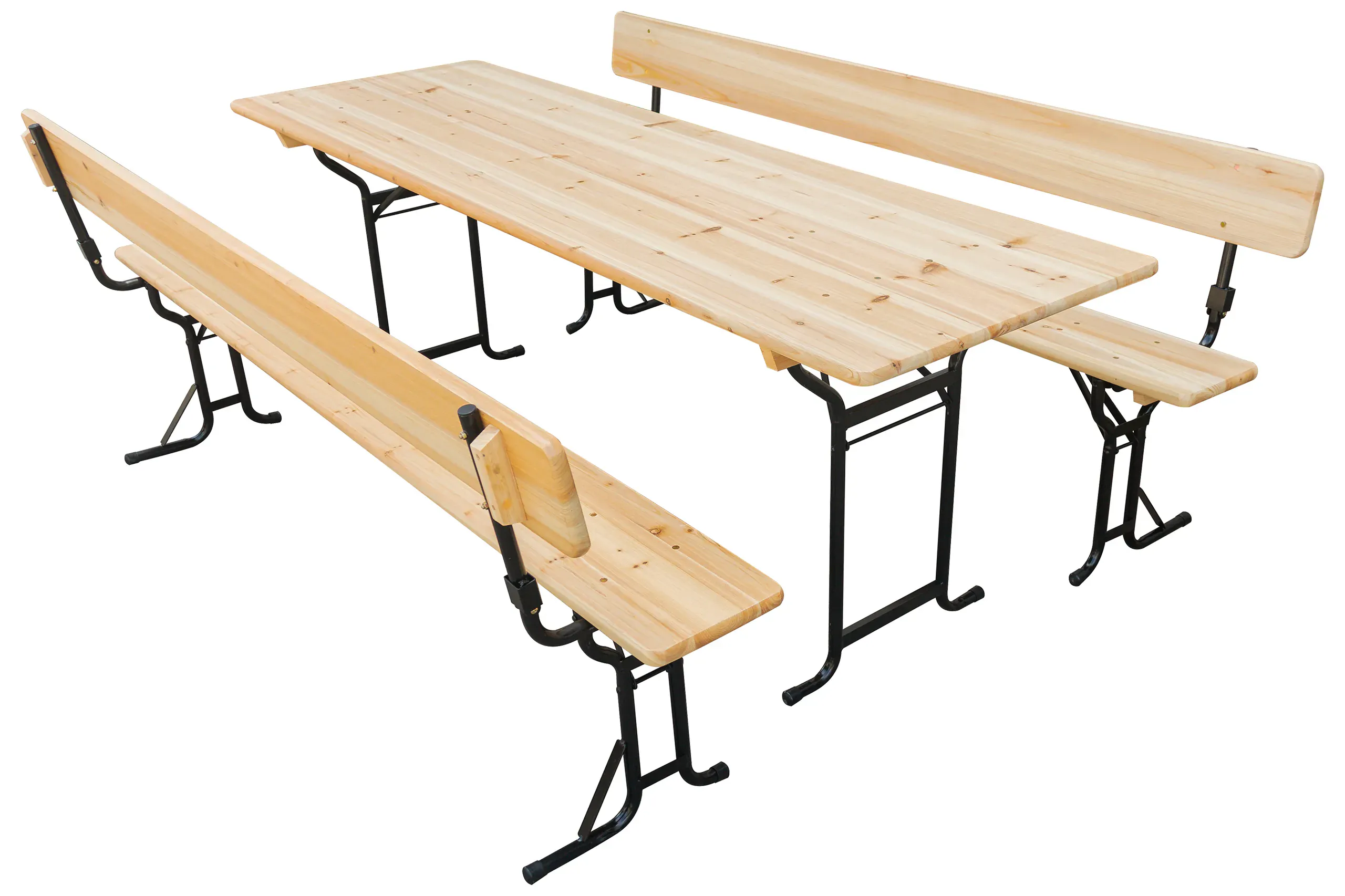 vrtni set s naslonima 220 cm - slika 2