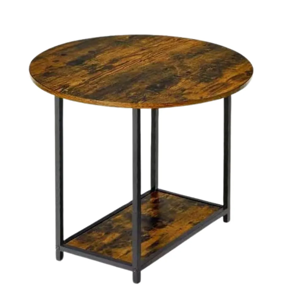rustikalni set stolića za kavu 2-u-1 – drvo, vintage stil, 123 × 60 × 51 cm - slika 3
