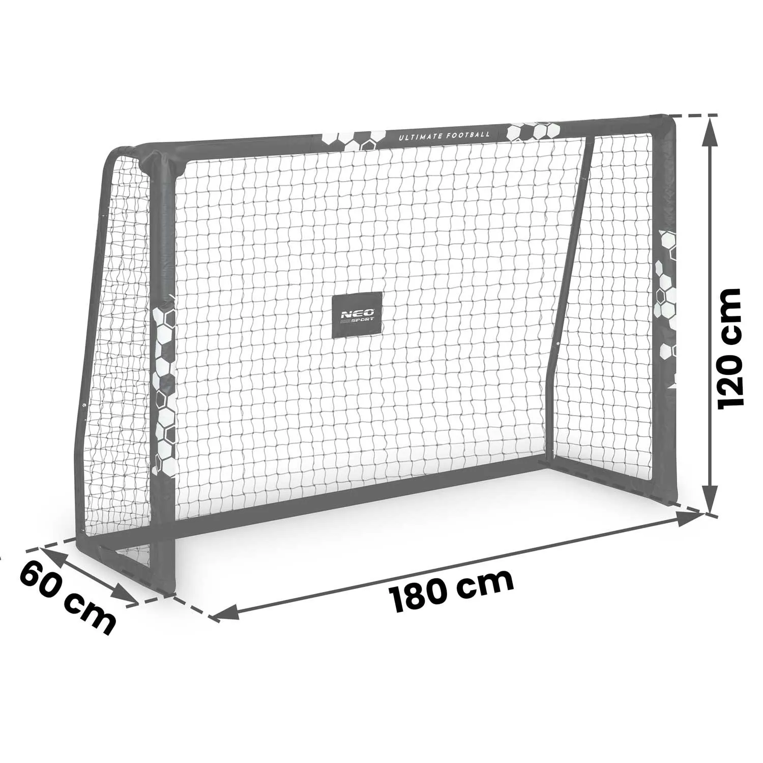 nogometni gol 180 x 120 x 60 cm ns-462 heksagon - slika 8