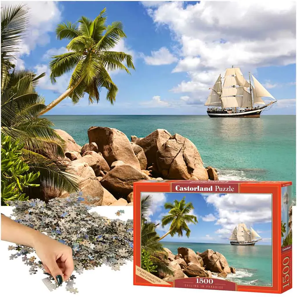 castorland puzzle jedrenjak 1500kom. - slika 2