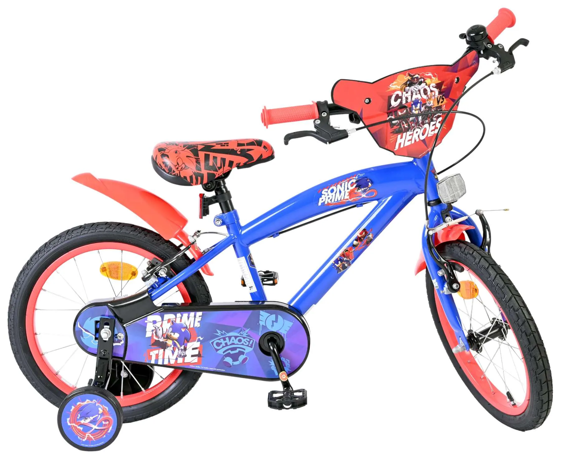 volare dječji bicikl sonic 16″ plave boje, s dvije ručne kočnice - slika 11