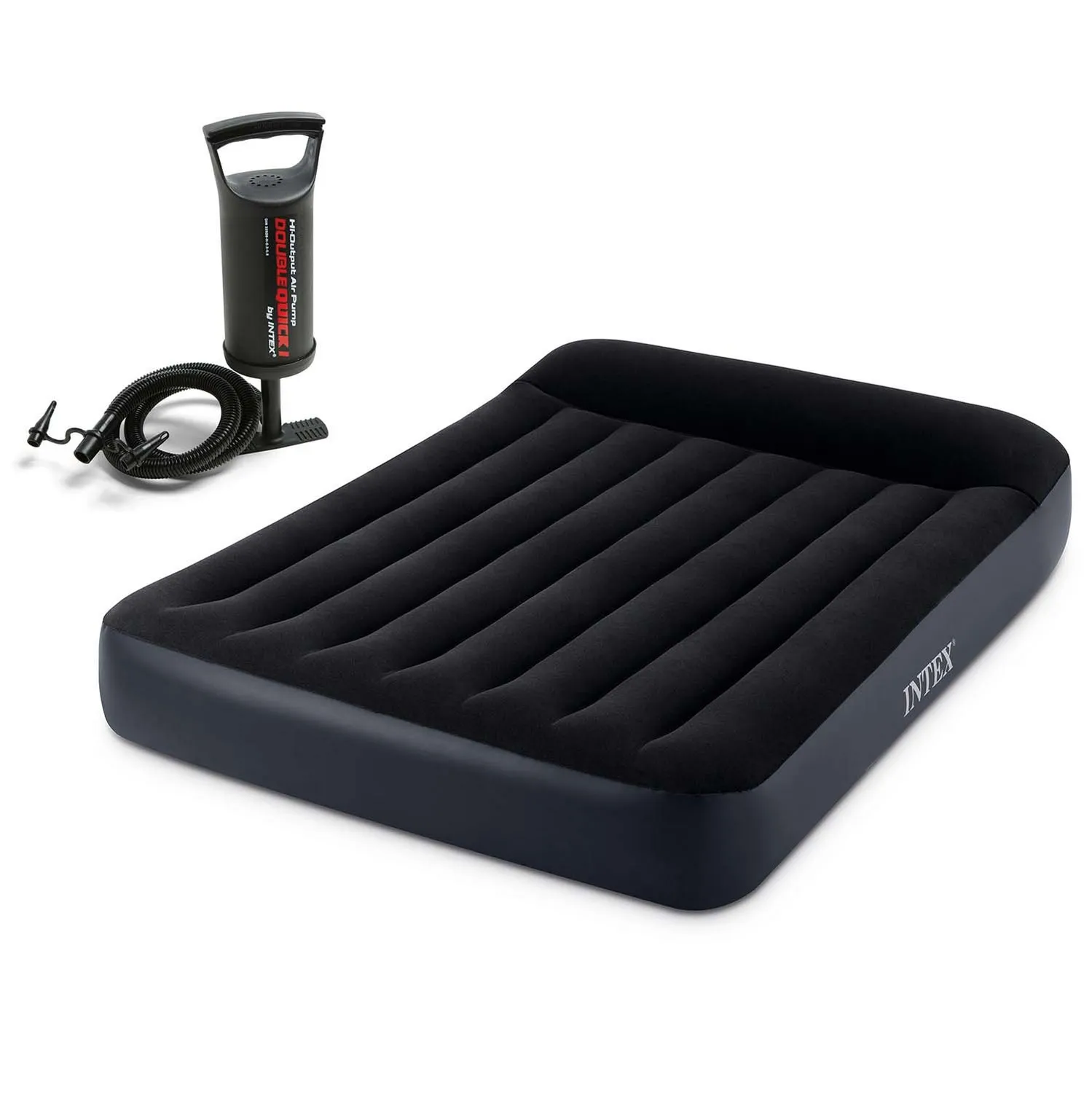 intex 64142 napuhujući madrac 191 × 137 × 25 cm s tlačnom pumpom - slika 5