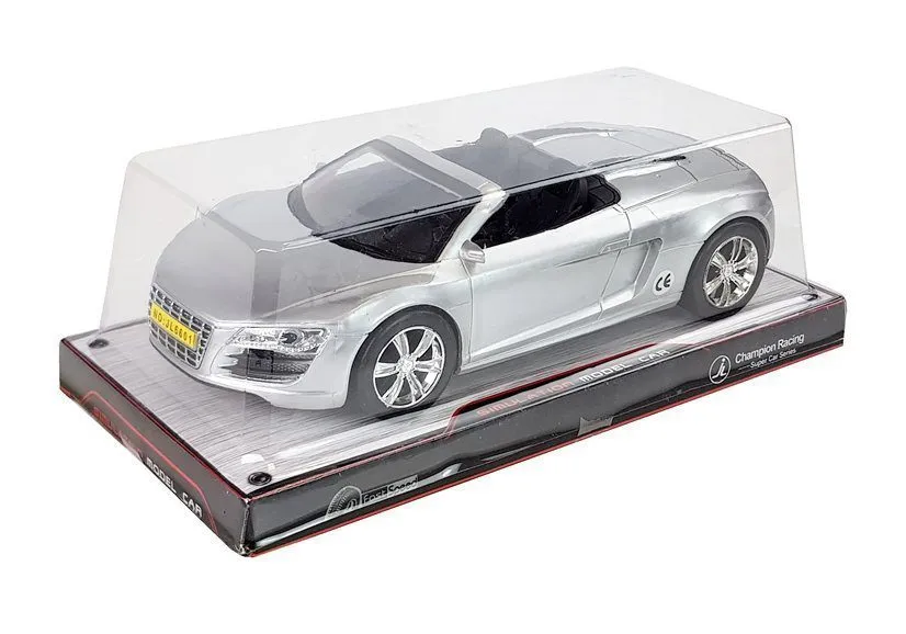 dječji autić kabriolet 1:18 srebrni - slika 5