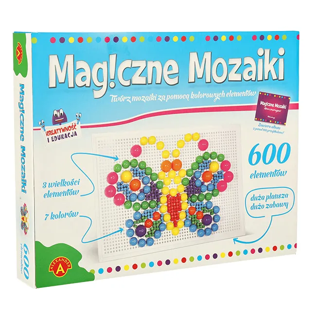 alexander mozaik šarenih pribadača 600 elemenata - slika 10
