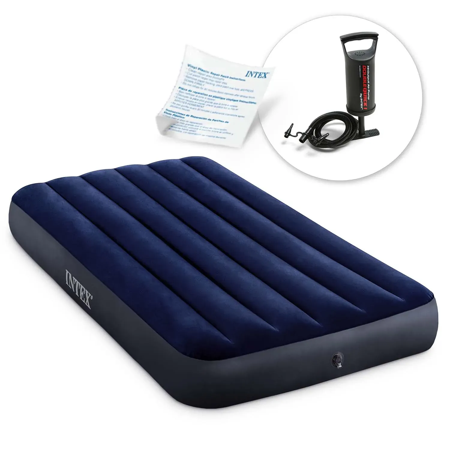 intex madrac na napuhavanje 191x99x25 cm s klipnom pumpom - slika 2