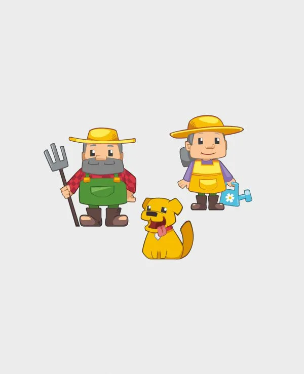 marioinex set waffle kockica farmer 60kom. - slika 3