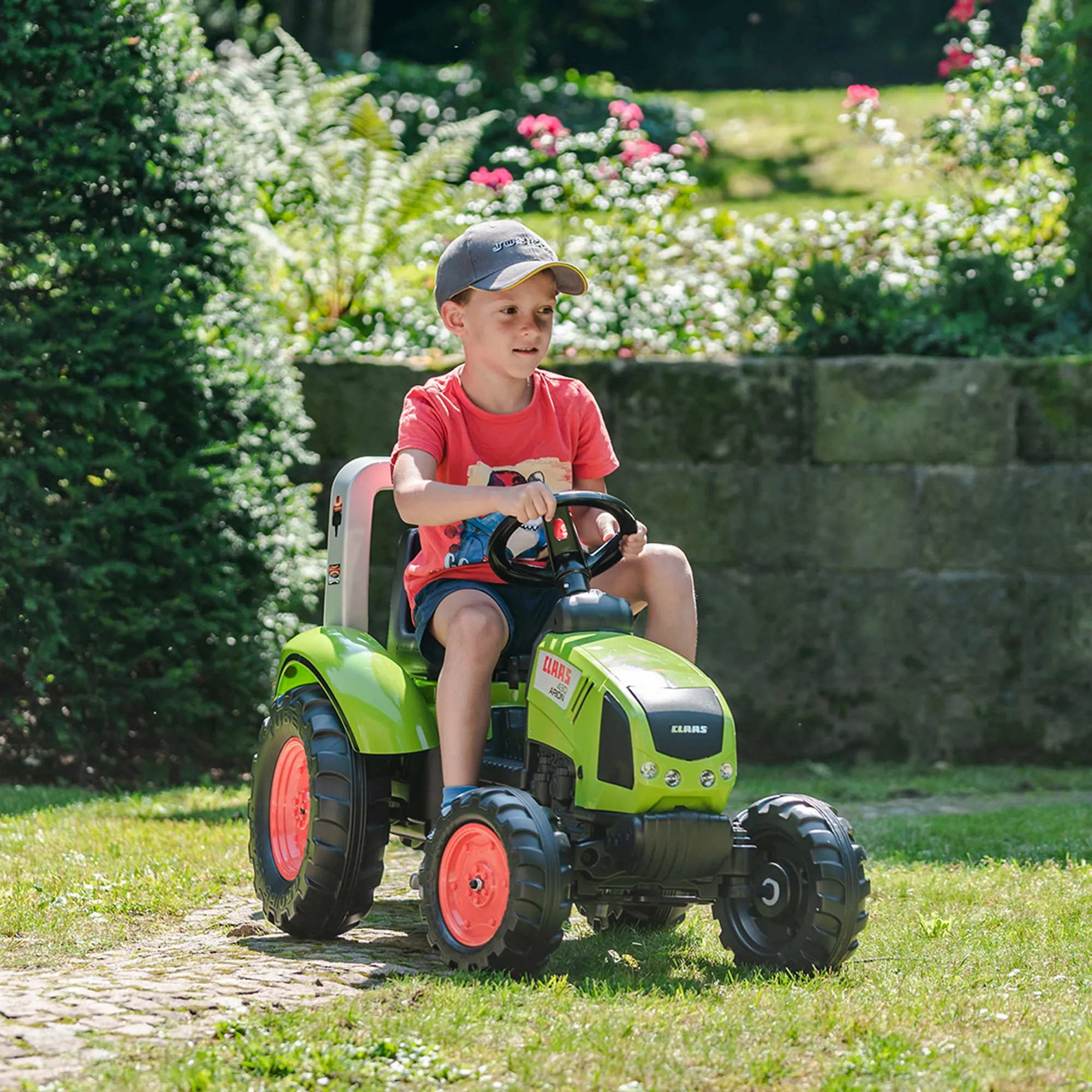 falk claas veliki traktor na pedale s prikolicom 3+ - slika 4