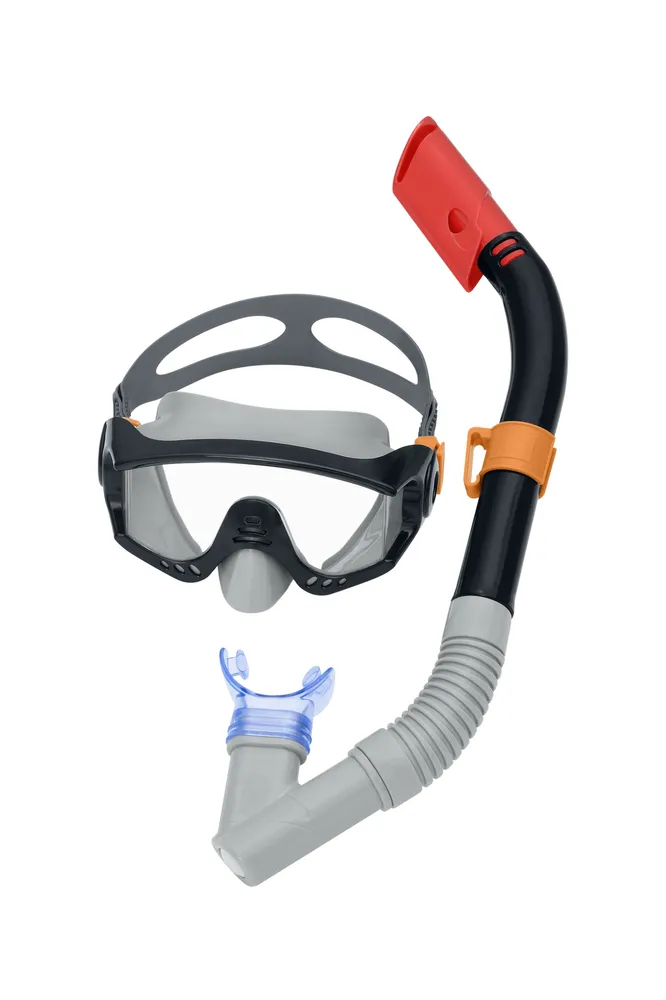 bestway crni ronilački set s disalicom - slika 3