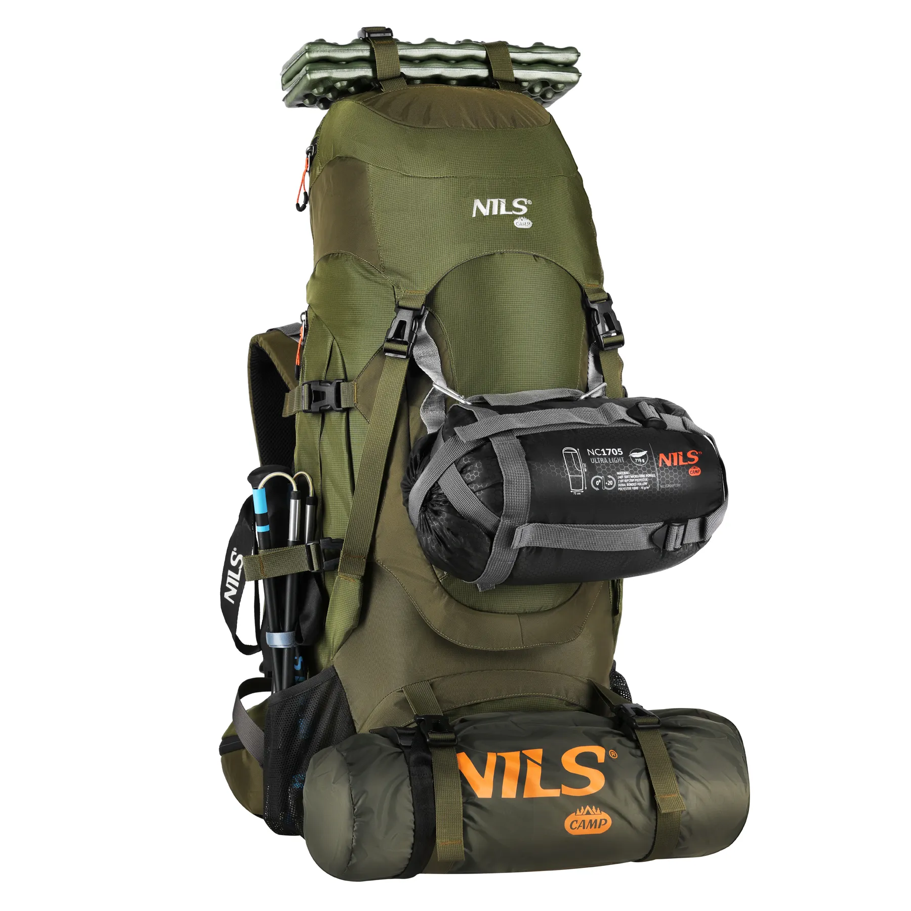 ruksak za trekking ramsvik 60l nils camp - slika 4