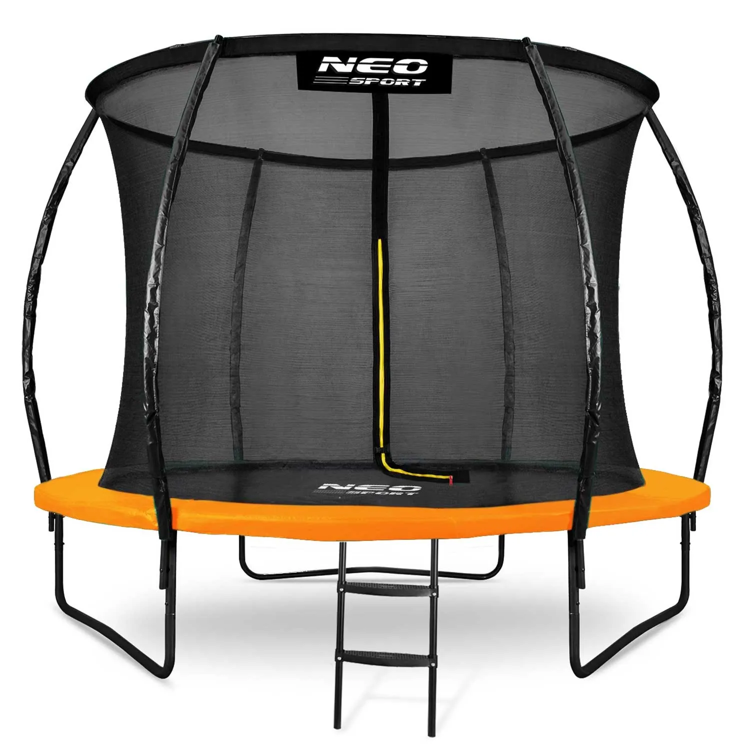 neo-sport profilirani vrtni trampolin 252 cm (8 ft) s unutarnjom mrežom, narančasti - slika 6