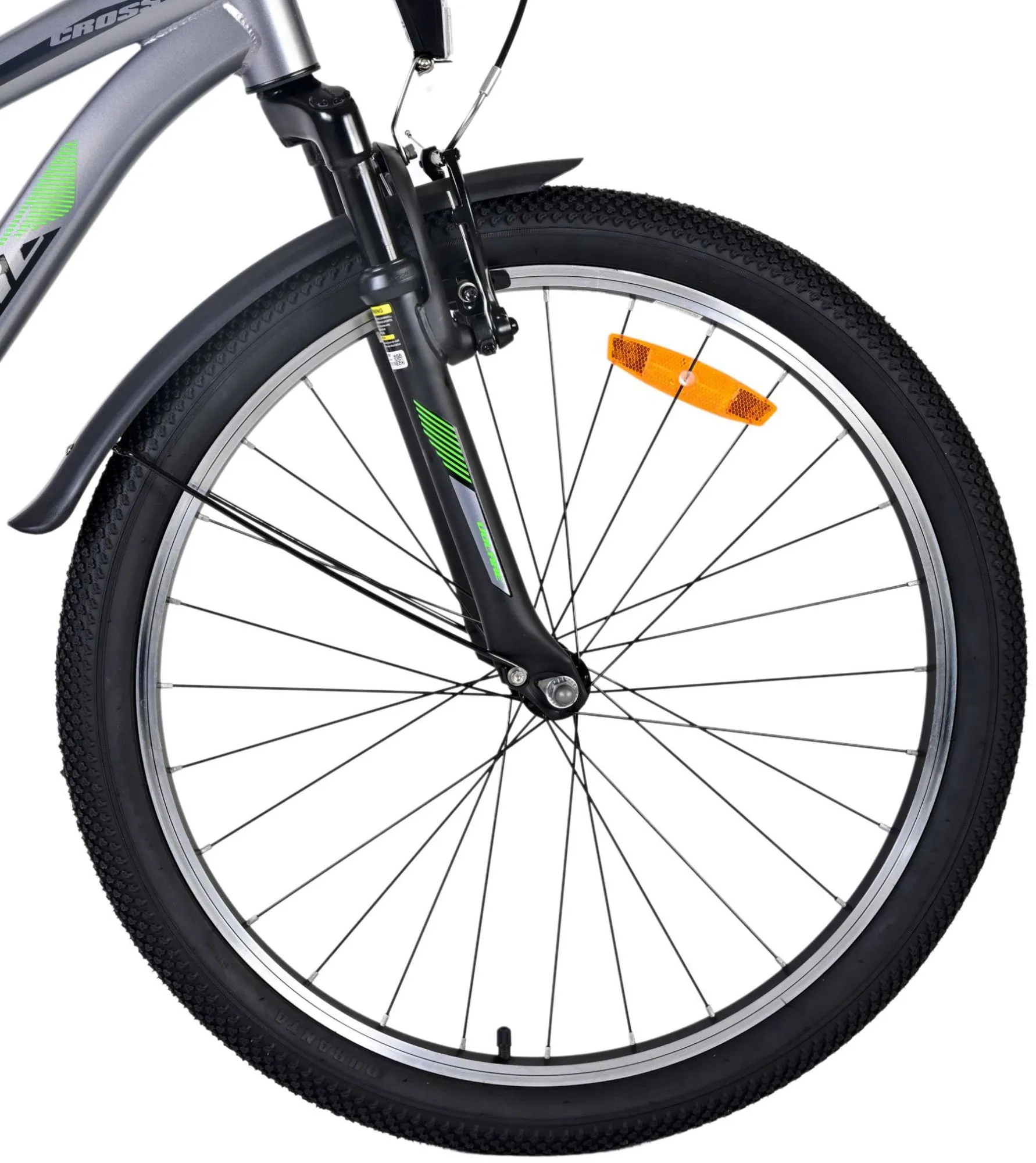 dječji bicikl volare cross 24" tamno sivi - slika 6