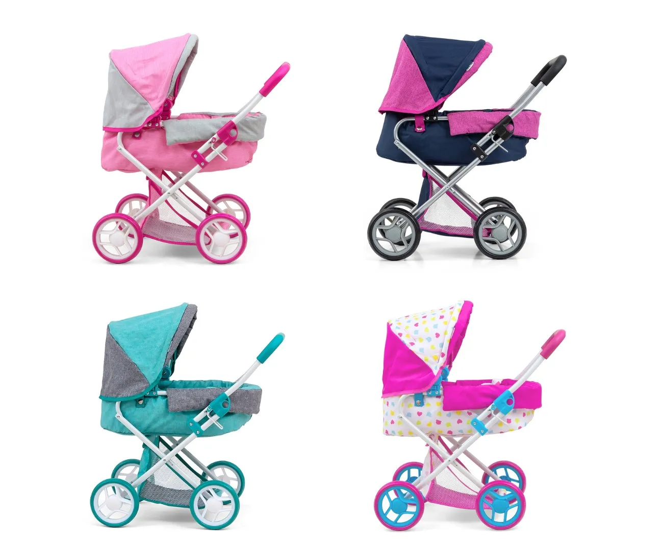 milly mally kolica za lutke alice prestige rozo-plava - slika 6