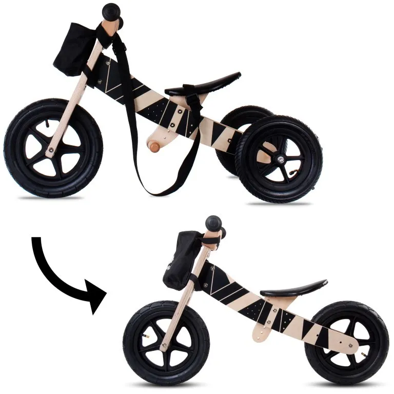 dječji tricikl 2u1 twist plus samoa black edition - slika 6