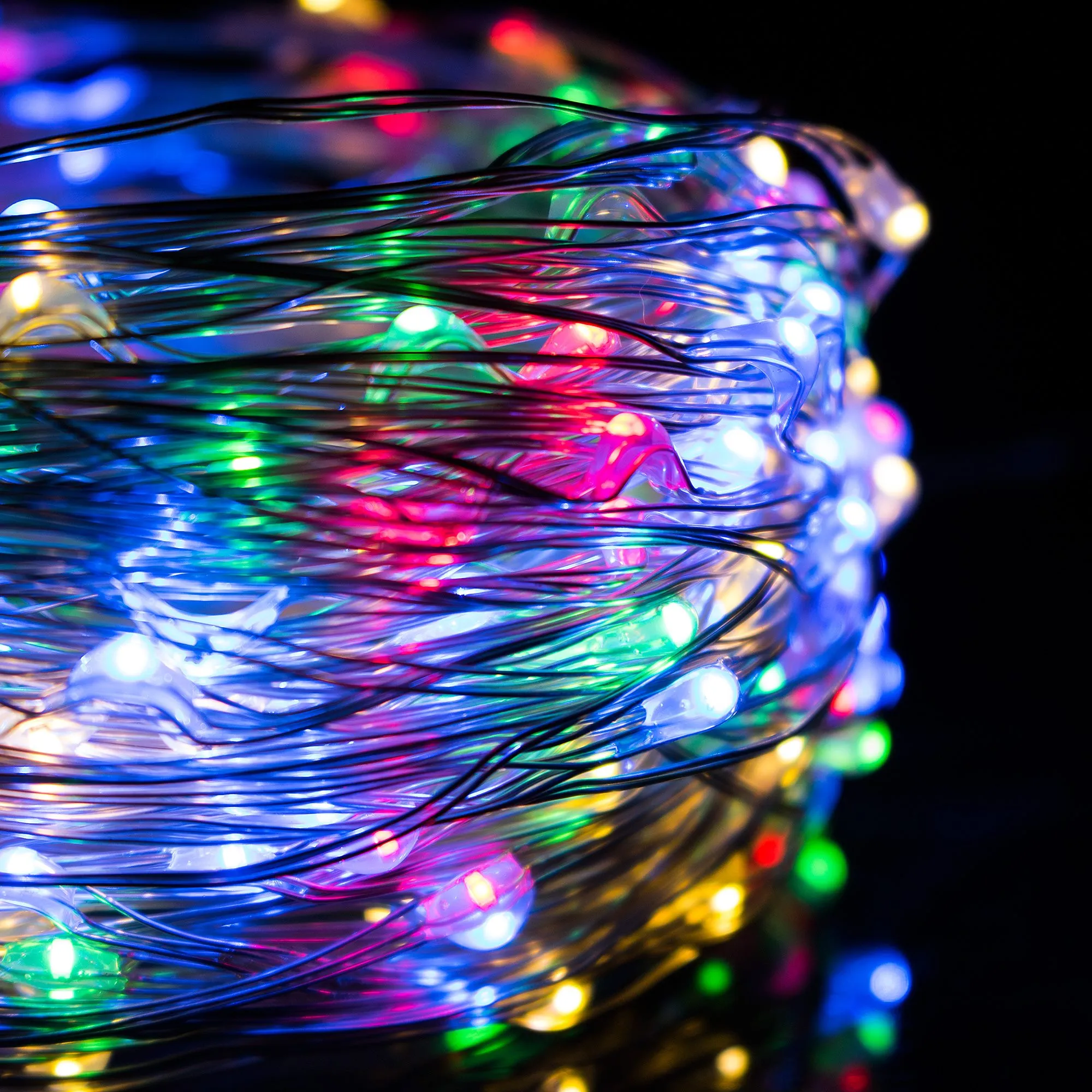 dekorativna led rasvjeta 100 led, višebojna - slika 8