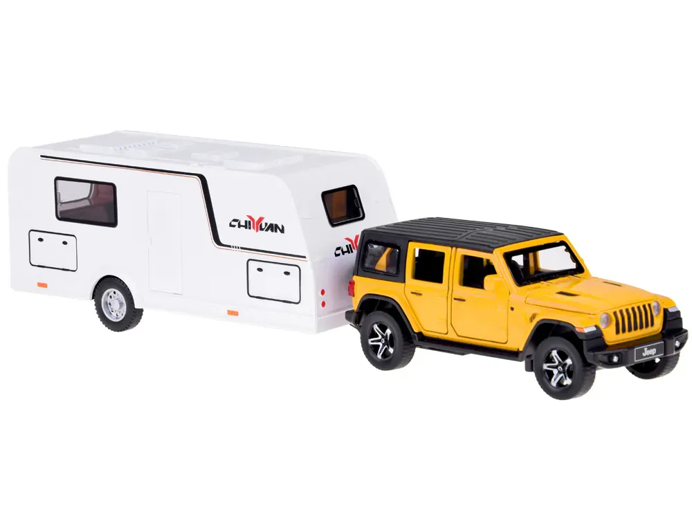 terenski auto + prikolica za kampiranje - slika 6