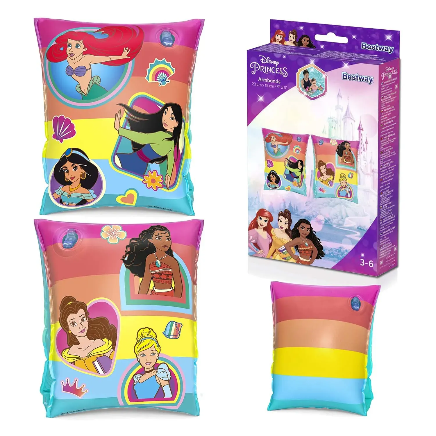 Disney princeze narukvice za plivanje 23 x 15 cm Bestway 91041 - Pribislavec