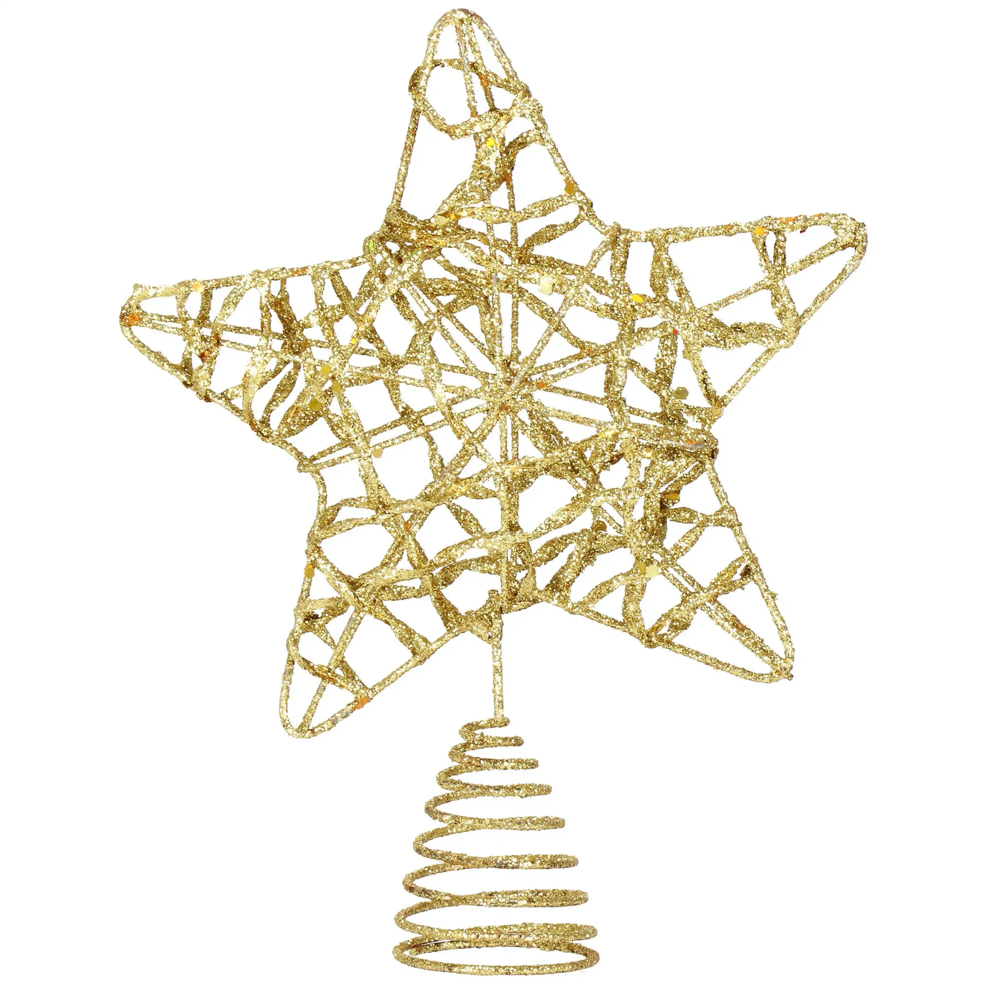 božićni ukras “zvijezda” – 14 × 27 cm, zlatna - slika 2