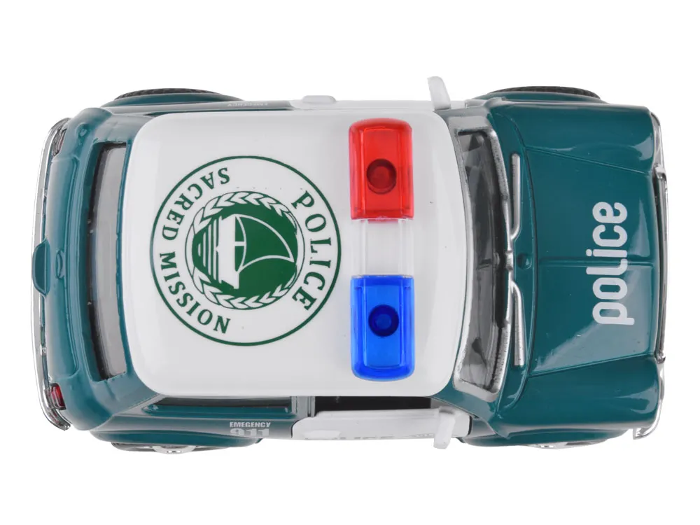 metalni policijski autić retro 1:38 - slika 6