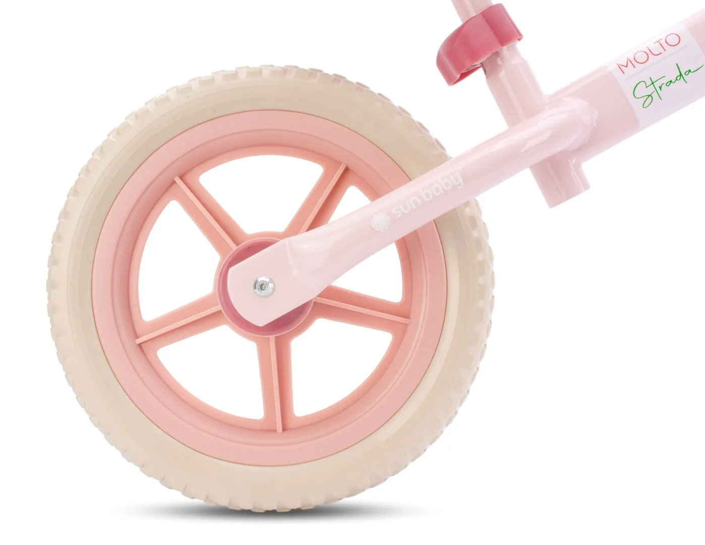 dječji bicikl bez pedala strada baby rozi 12" - slika 4