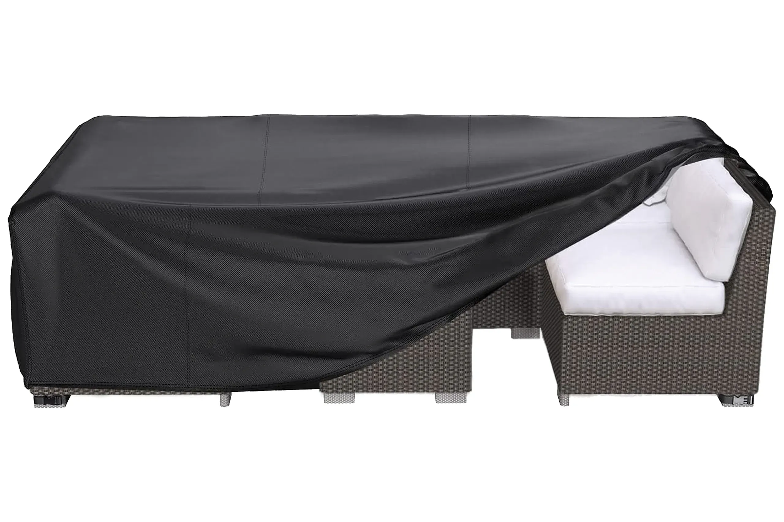 navlaka za vrtni namještaj 280 x 230 x 80 cm crna - slika 1