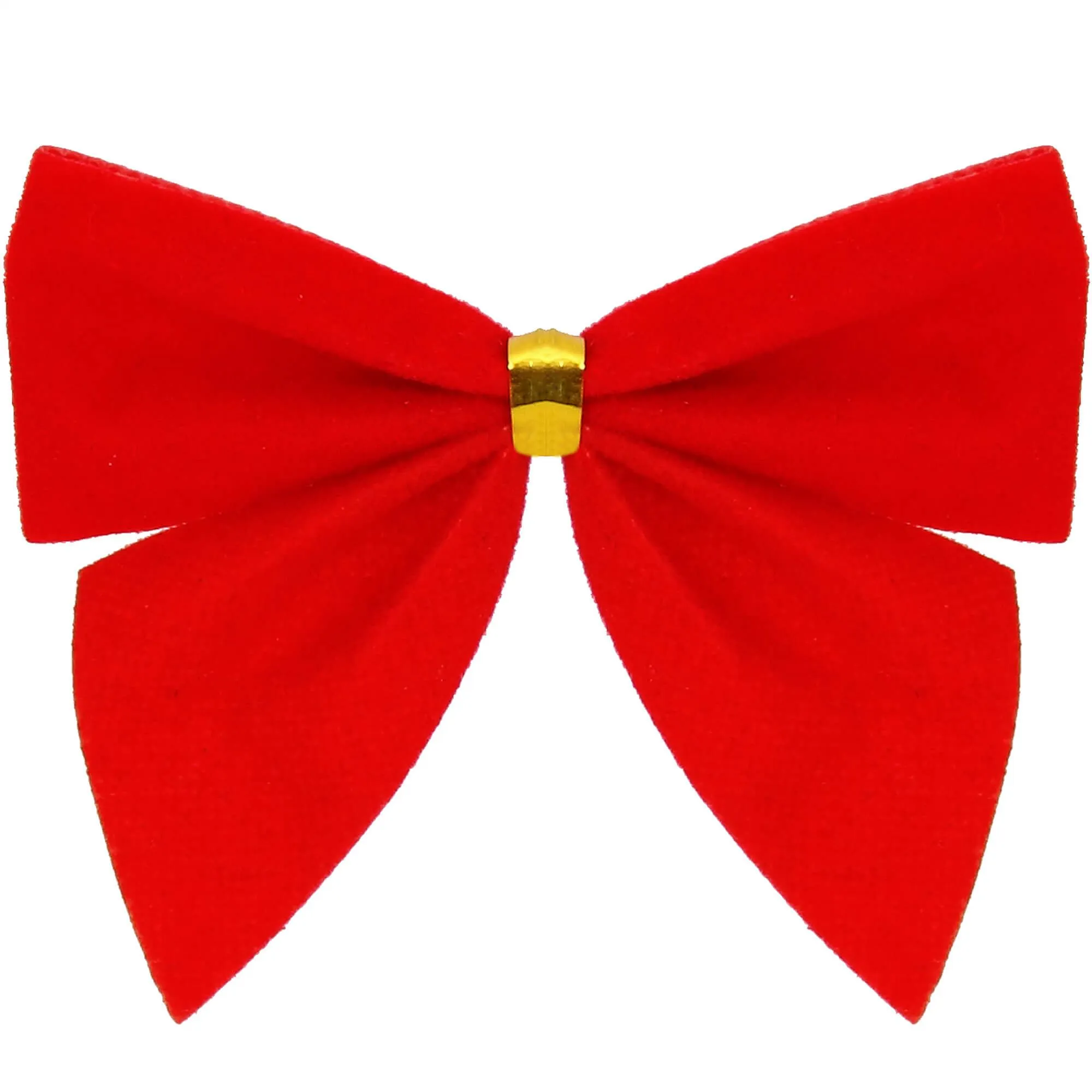 božićne mašne 9,5 × 7,5 cm – set 6 komada crvene - slika 11