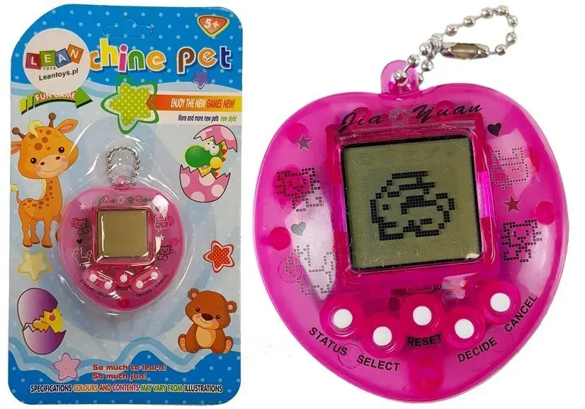 tamagotchi s kratkim lancem rozi - slika 2