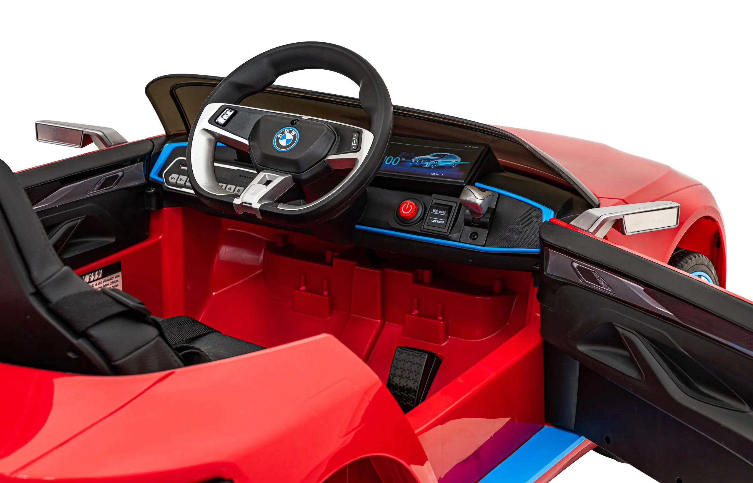 bmw i4, auto na akumulator, crveni - slika 9
