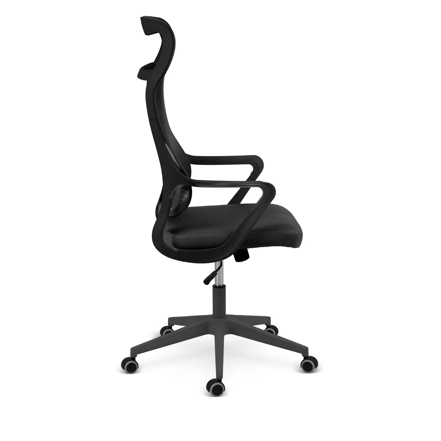labi - elegantna uredska stolica modernog dizajna, crna - slika 3
