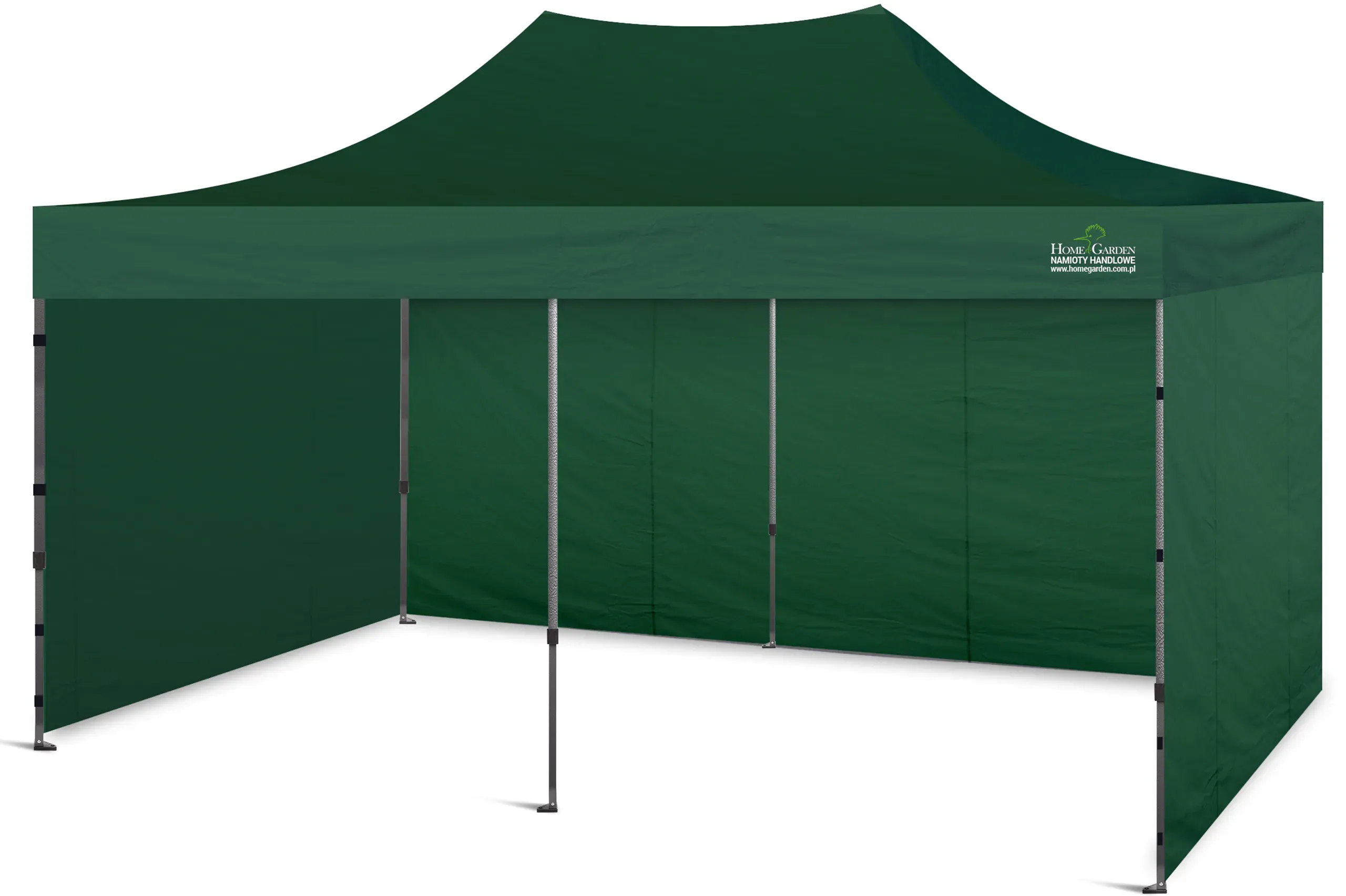 komercijalni šator 600 x 300 cm zeleni - slika 2