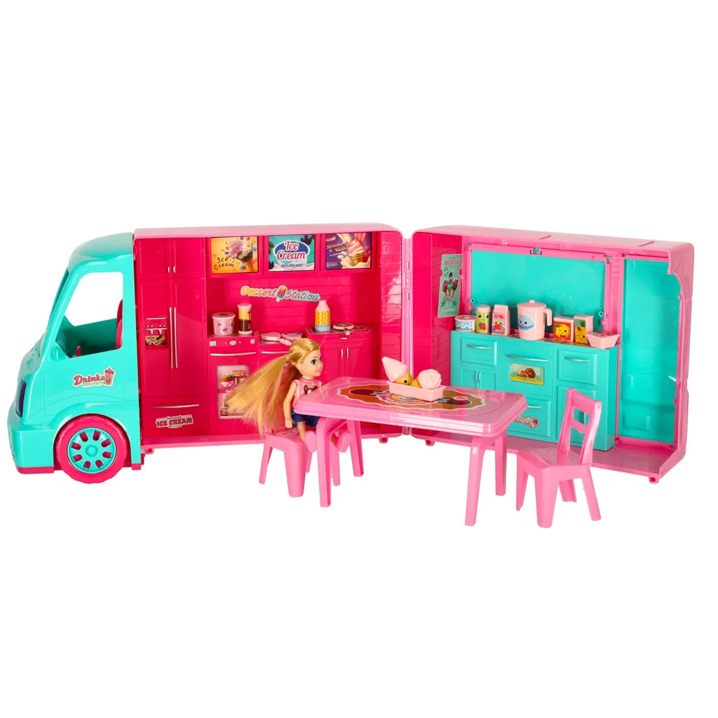 food truck auto za lutke set 21 el. - slika 5