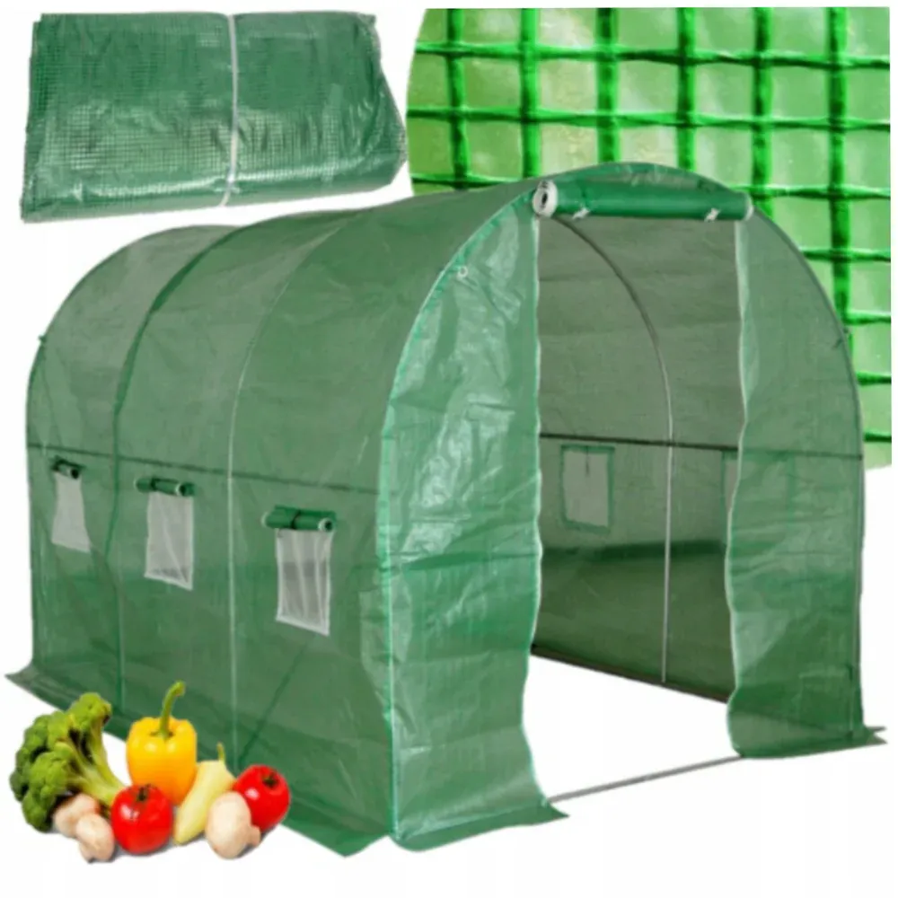 vrtni zeleni plastenik 2x3 6m2 - slika 2