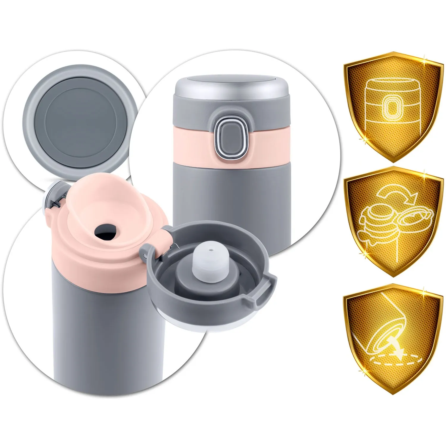 vakuumska termosica 450 ml bd-786 siva - slika 6