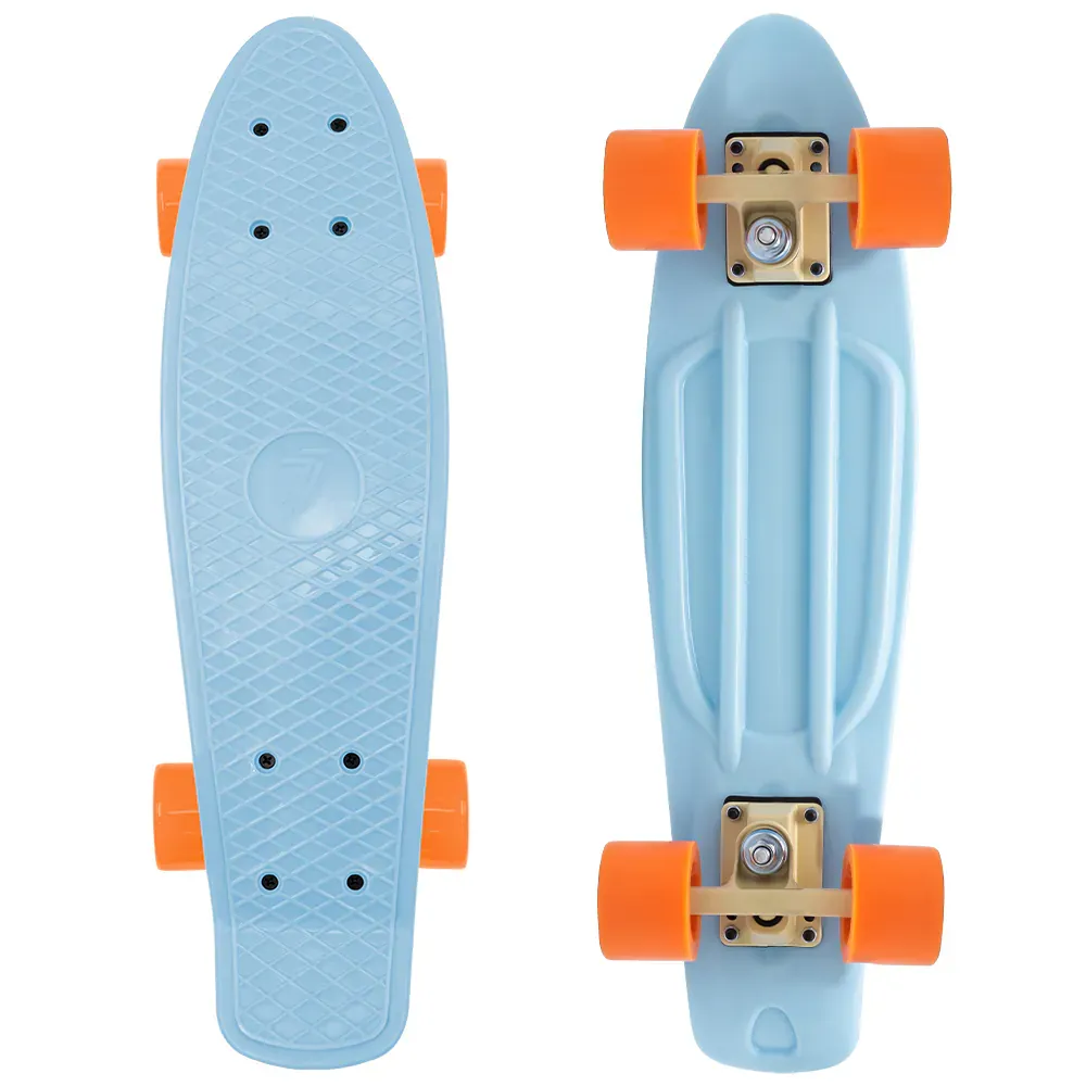Skateboard 7-brand plava narančasta - Pribislavec