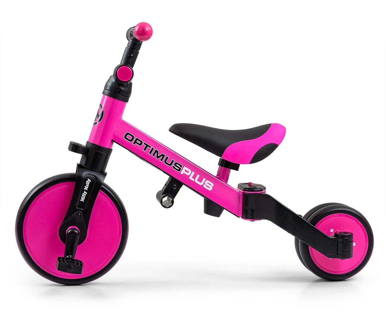 milly mally tricikl 4u1 optimus plus pink - slika 7